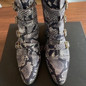 JCrew Snakeskin boots
